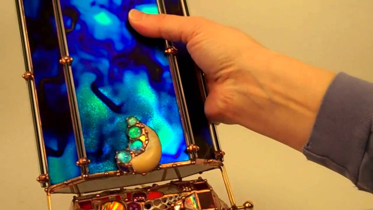 Cayo Costa Stained Glass Kaleidoscope by Artist Sue Rioux