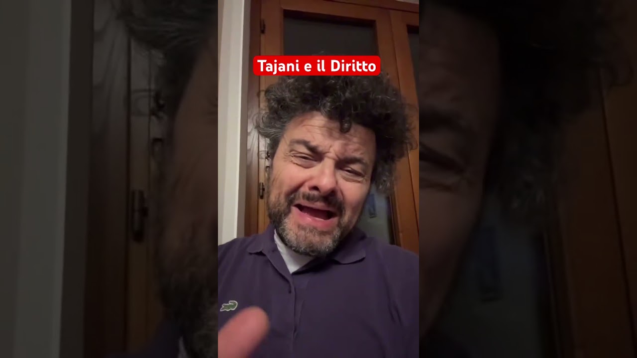 Tajani e il Diritto #diritto #flotilla #tajani
