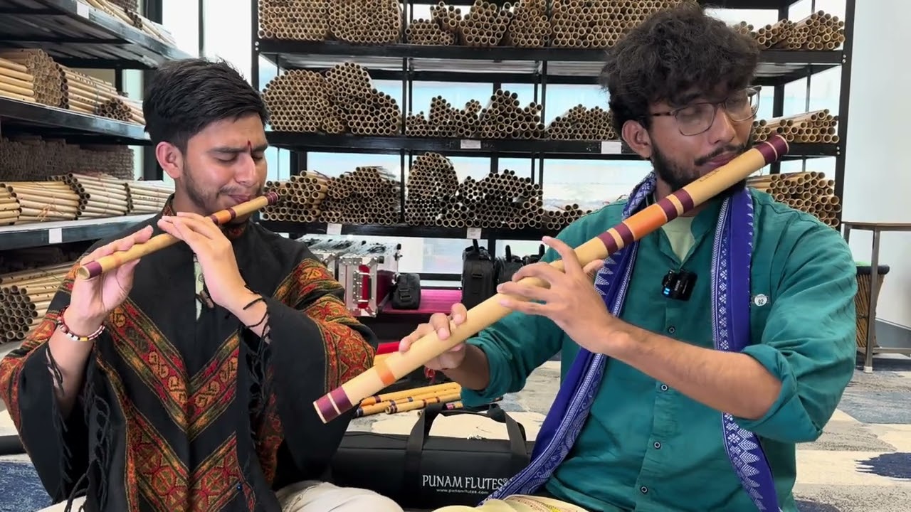 Krishna tune by Bhagyadeep and Pritam in Punam Flutes Delhi.