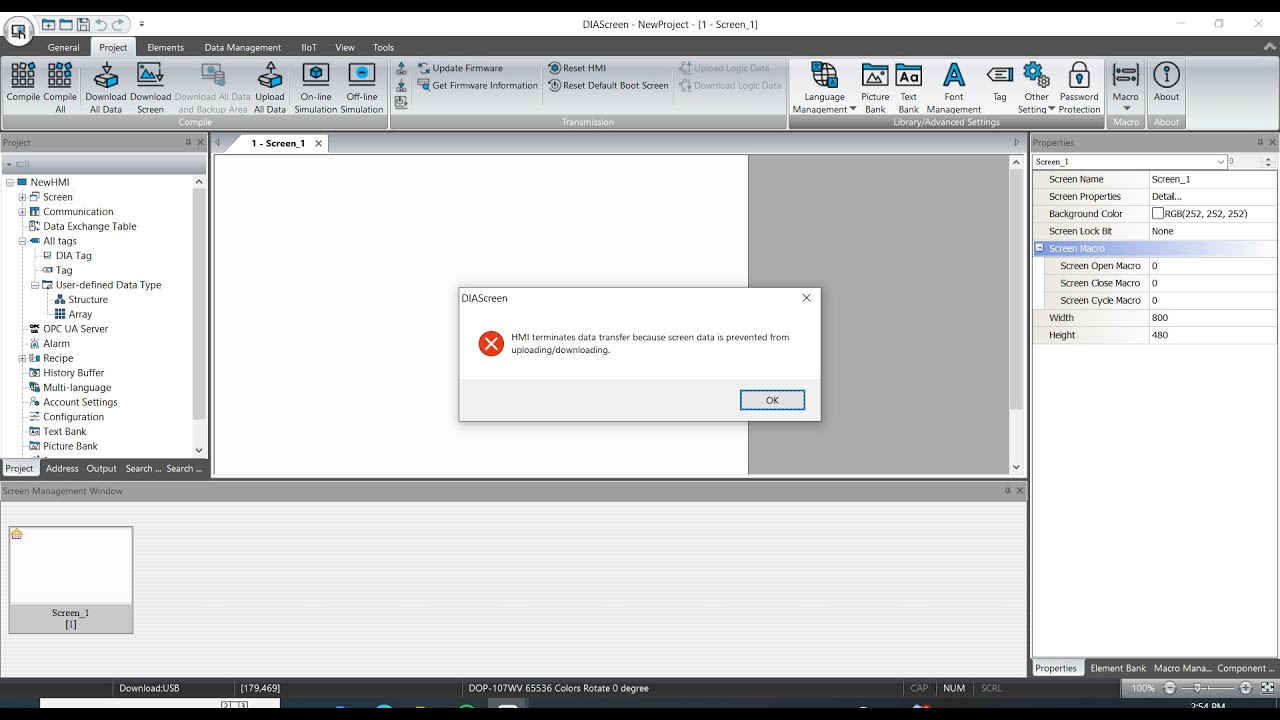 HOW TO UNLOCK DELTA DIAScreen PROJECT FILE