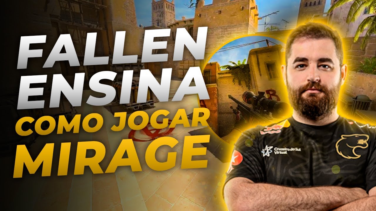 FALLEN ENSINA A JOGAR MIRAGE NO CS2 | DICAS DE SMOKES, POSICIONAMENTOS ETC