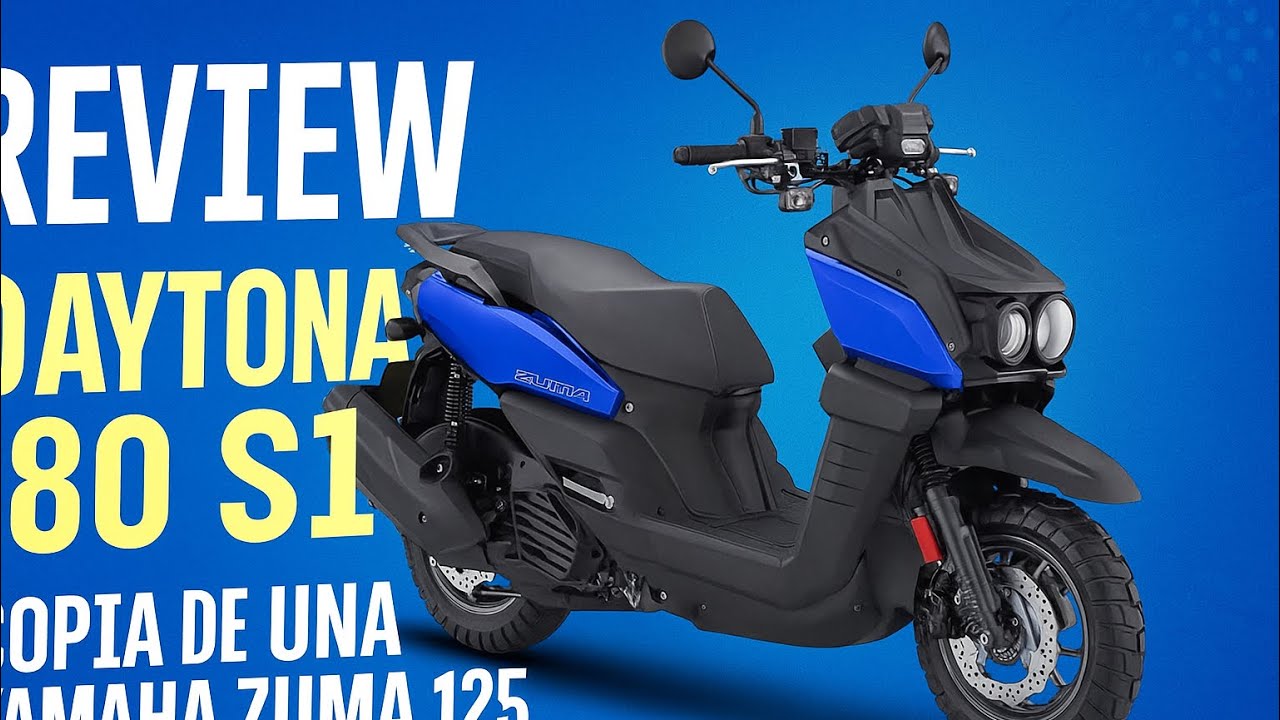 Review Daytona 180 S1 Adventure copia de Yamaha Zuma 125 