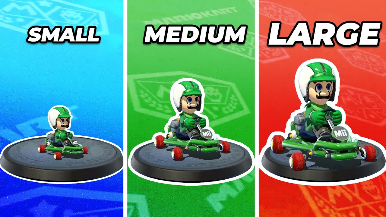 What size Mii is the best for Mario Kart 8 Deluxe?