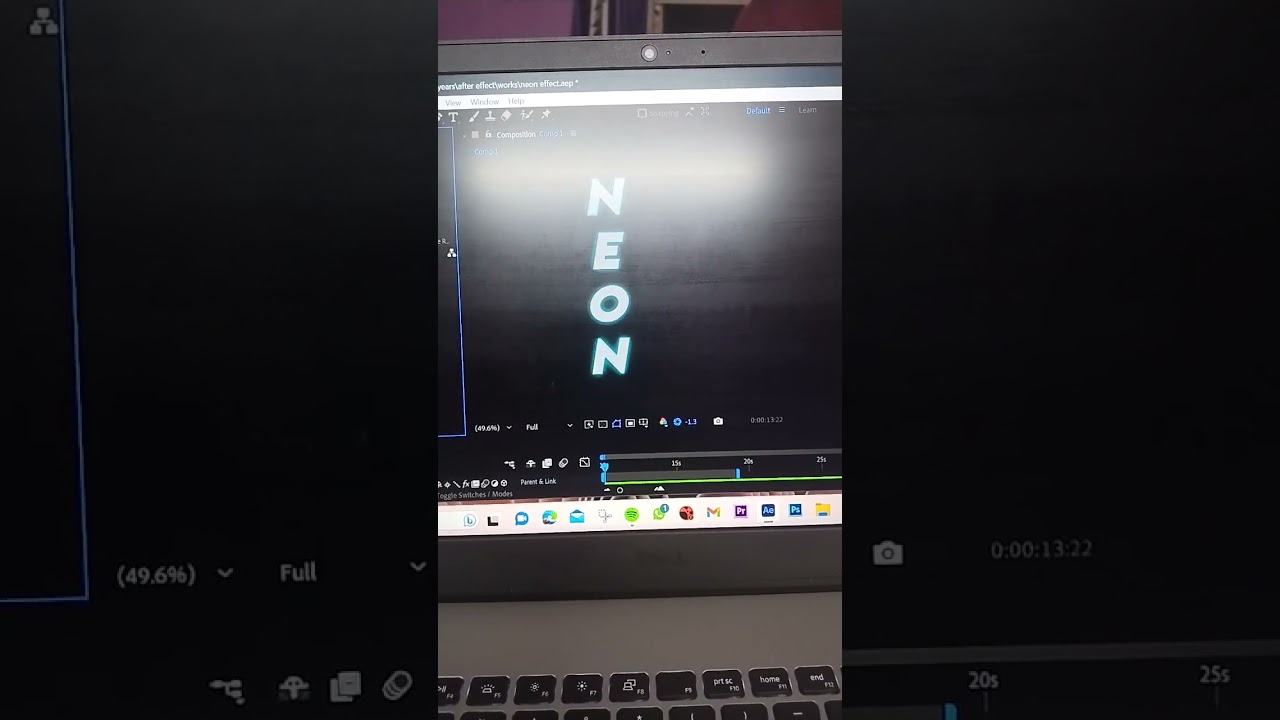 neon effect #subscribe #afftereffects #neoneffects #short