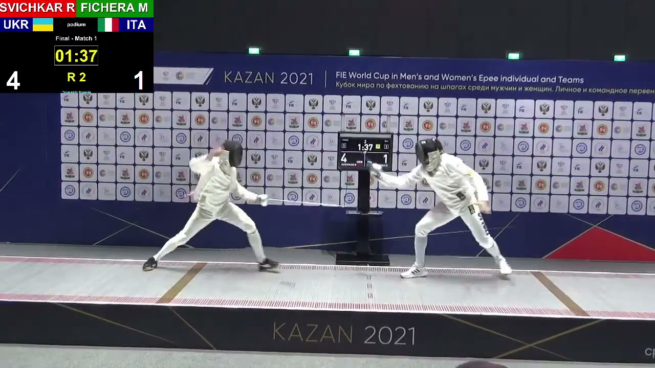 Kazan 2021 Men Epee Team World Cup P1 ITA vs UKR