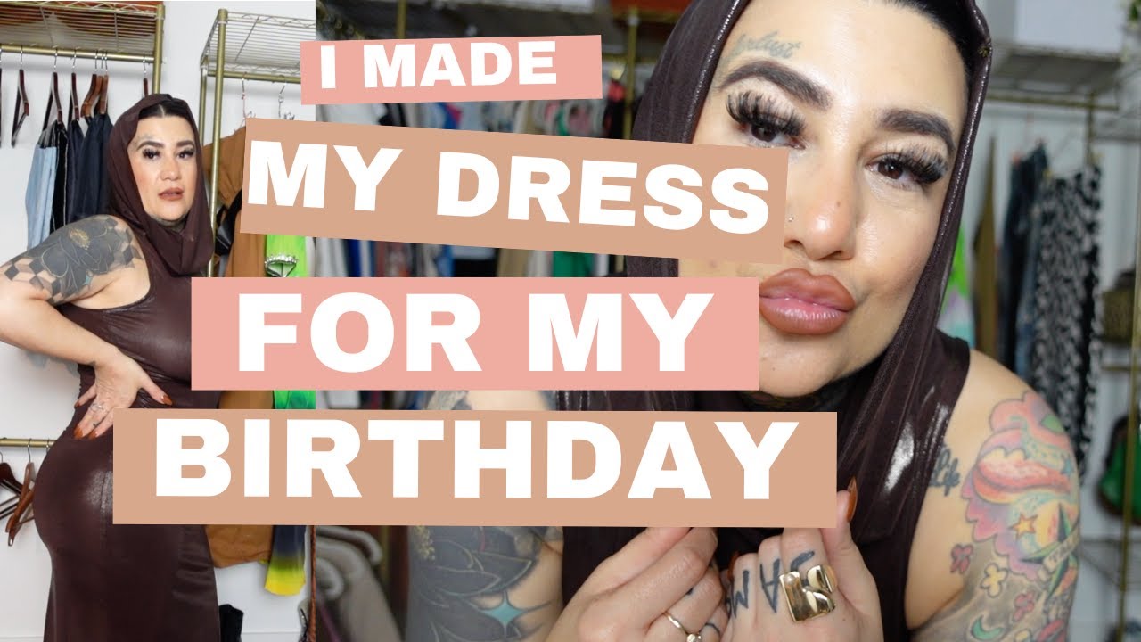 Making a dress for my Bday | Hooded maxi dress | idesignrezint
