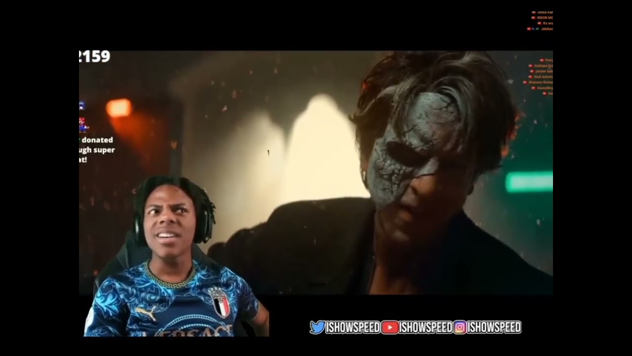 Ishowspeed Jawan Prevue reaction| Shah Rukh Khan