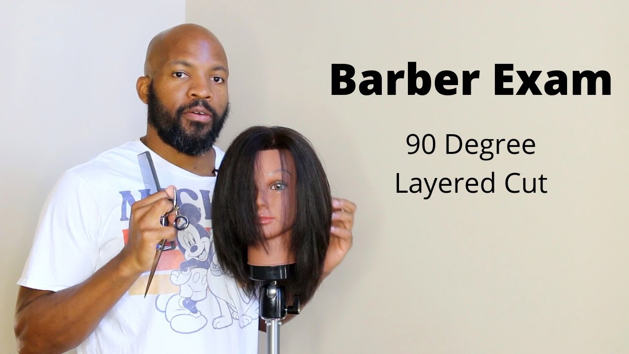 💈Barber Board Mannequin Training (90 degree/layered cut) ✂