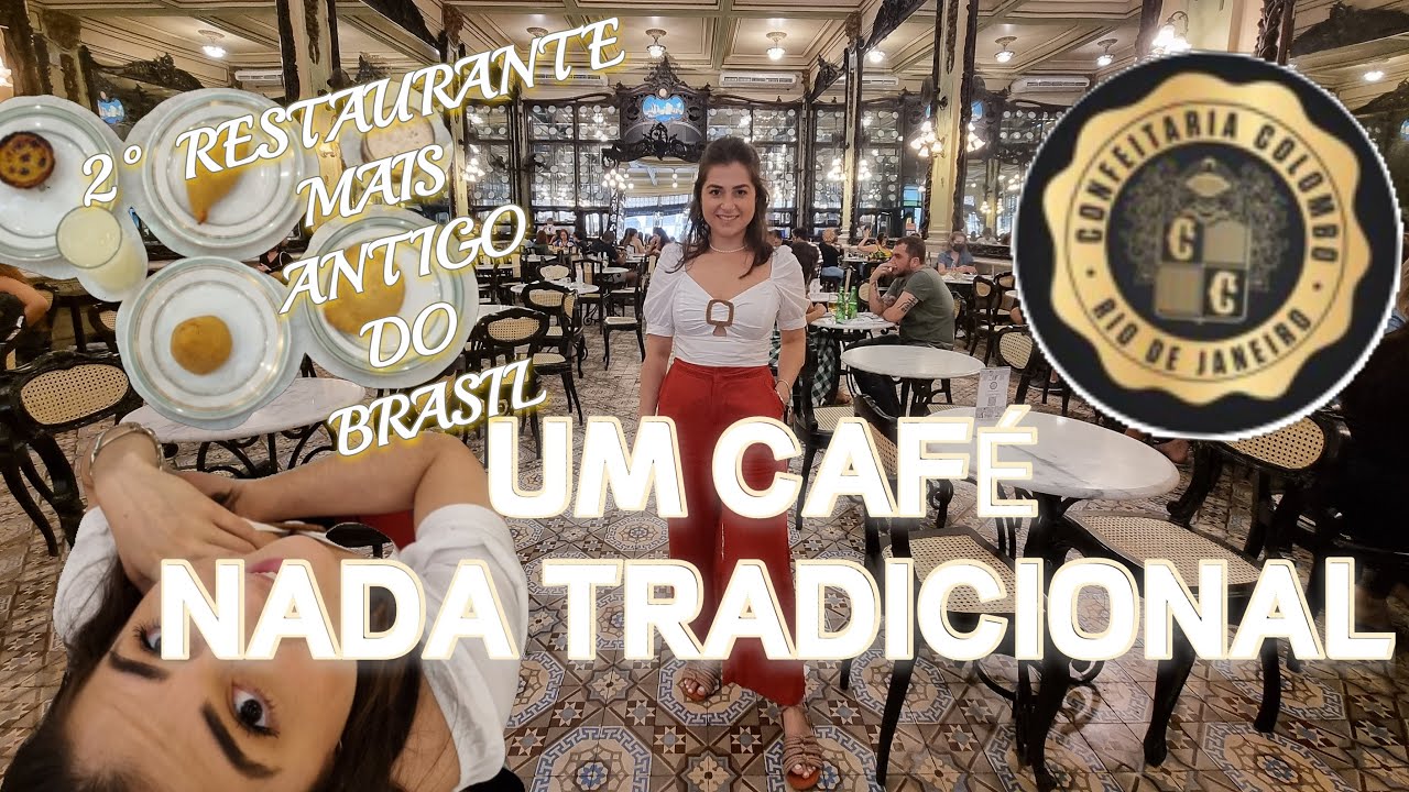 Café da tarde na Confeitaria Colombo - Rio de Janeiro / Rio Antigo