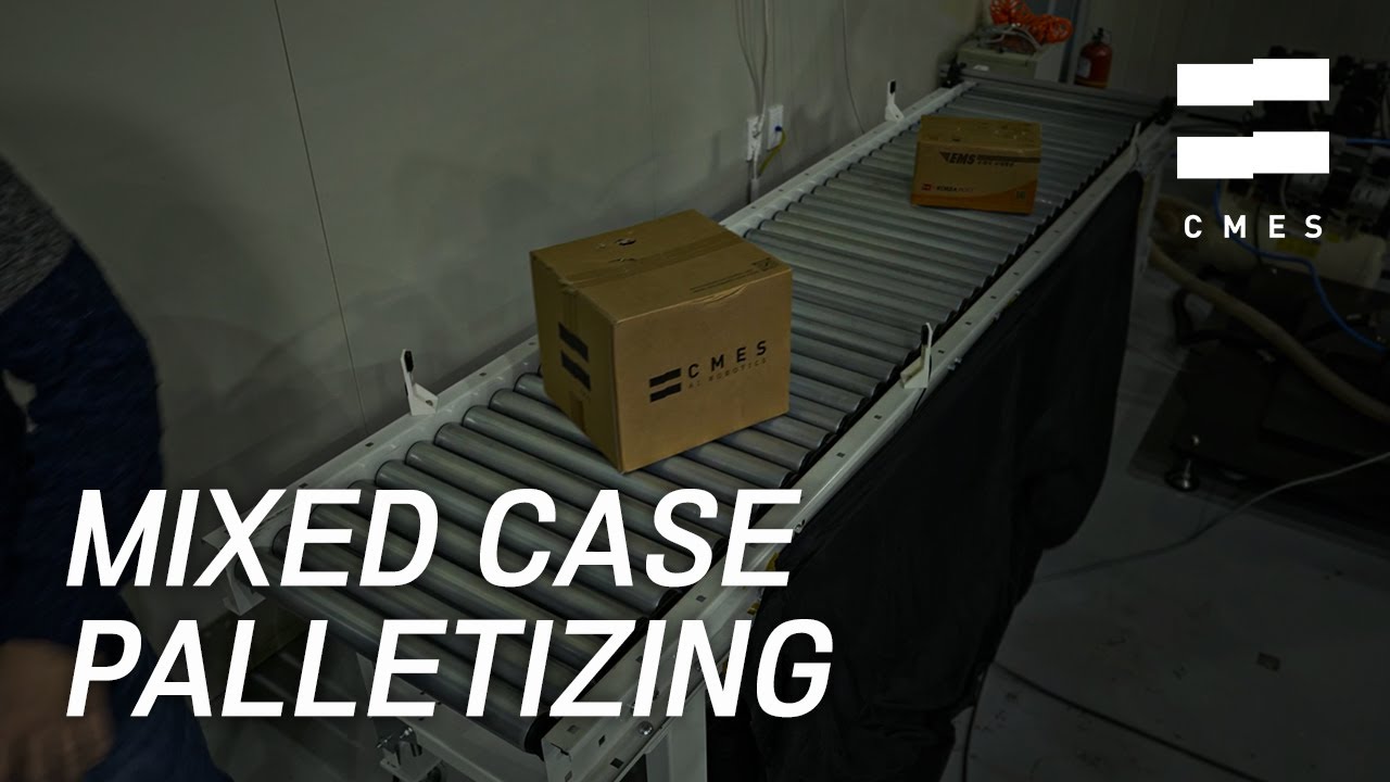 [DEMO] (3D Vision & AI driven) Mixed case palletizing / 물류자동화 물류로봇