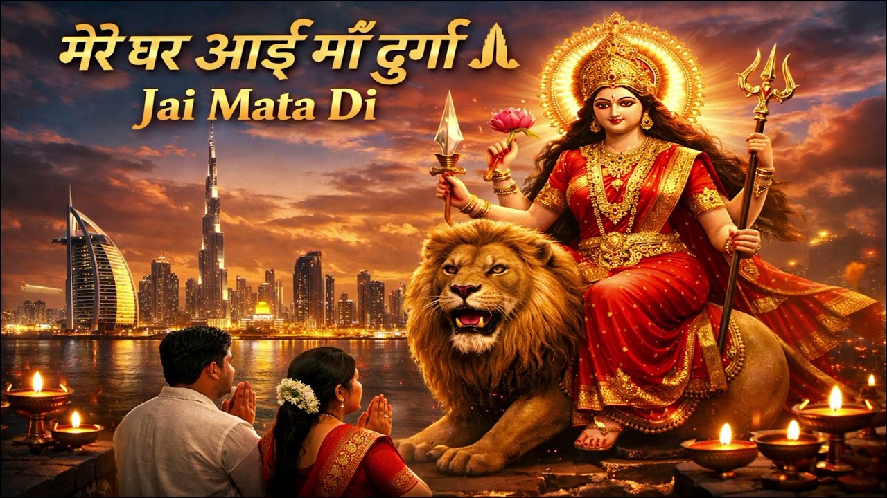 Durga Mata Bhajan 🙏 मेरे घर आई माँ दुर्गा | Jai Ambe Gauri | Navratri Special Song