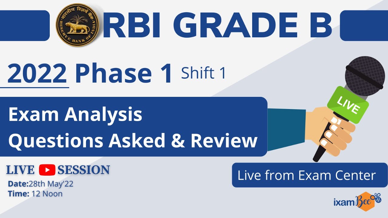 RBI Grade B 2022 Phase 1 Exam Analysis | Shift 1 | Questions Asked & Review | Live from Exam Center