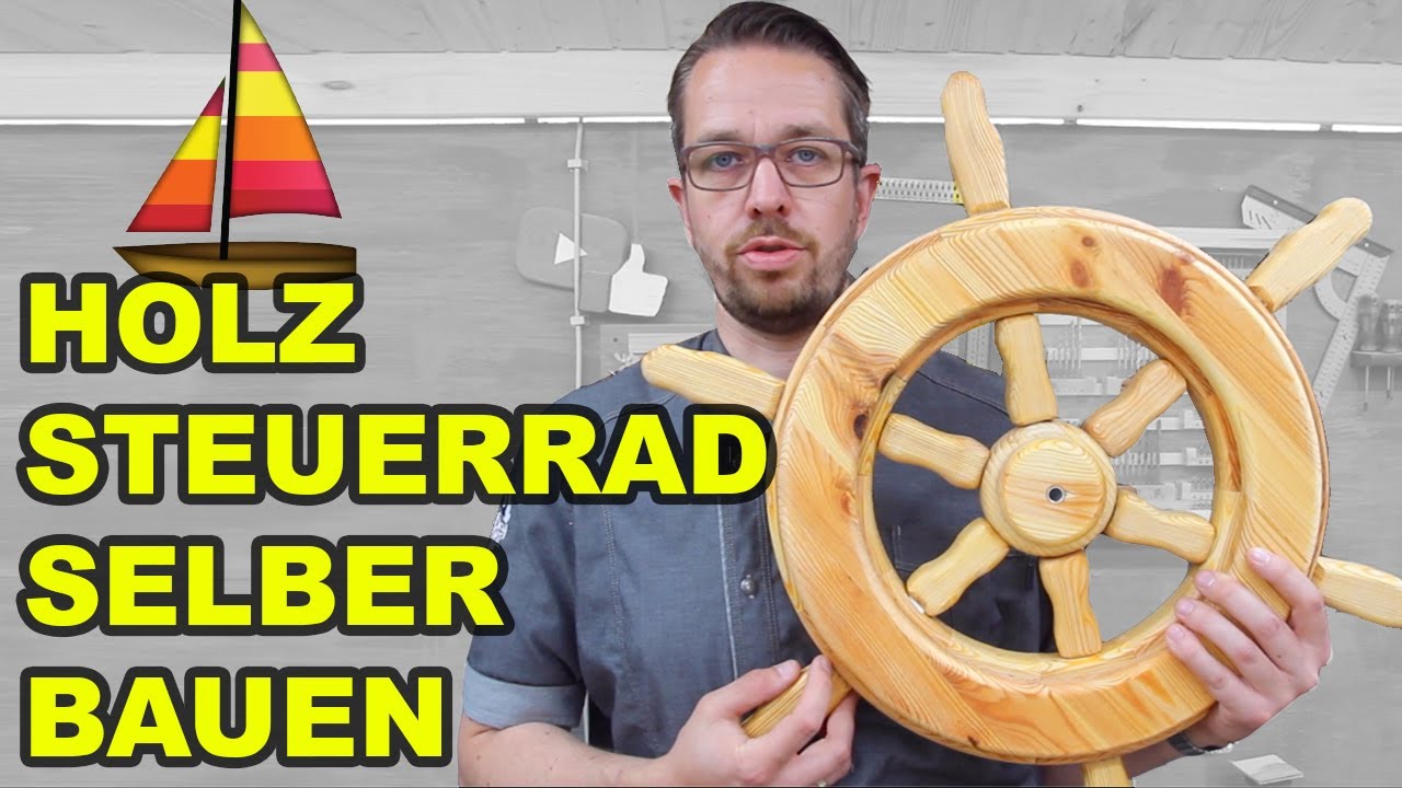 Piraten Steuerrad aus Holz selber bauen 2⎮Holzlenkrad⎮Kreis aus Holz⎮ Holzrad⎮Spielplatz⎮Holzkreis