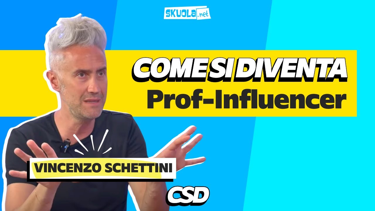 Come si diventa un Prof-Influencer? Con Vincenzo Schettini aka @LaFisicaCheCiPiace