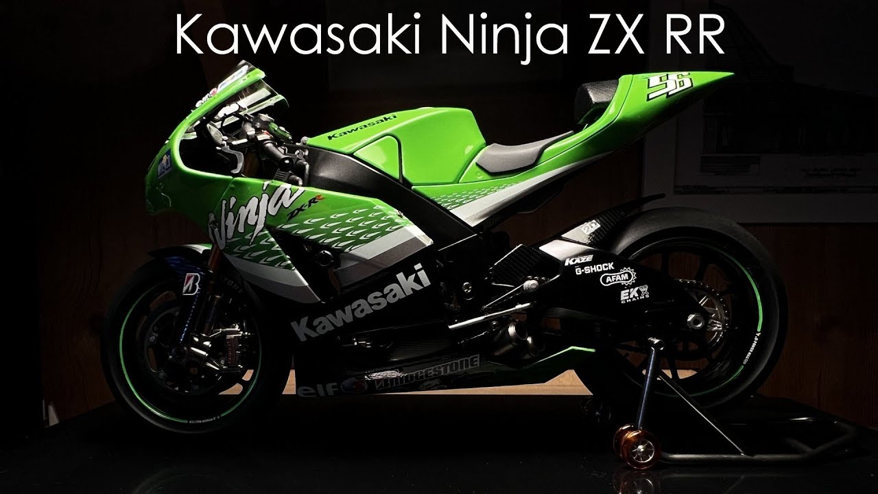 Kawasaki Ninja ZX RR TAMIYA 1/12 scale plastic model [Full Build]