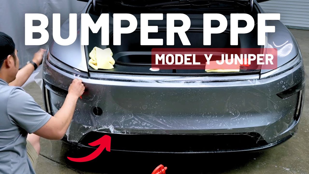 How To Install DIY PPF On Model Y Juniper Front Bumper