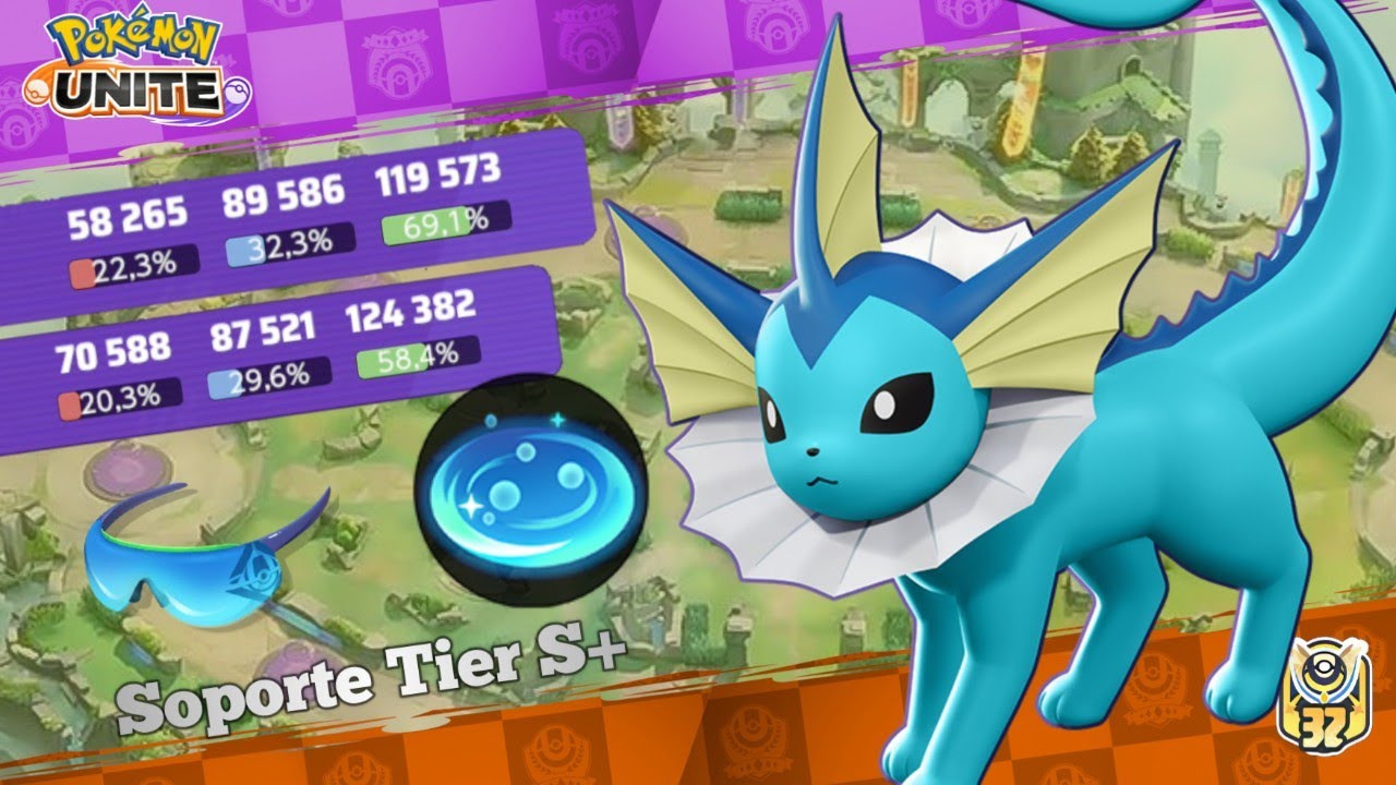 Vaporeon carrea a todo el equipo sin problemas | Pokémon Unite S32 |