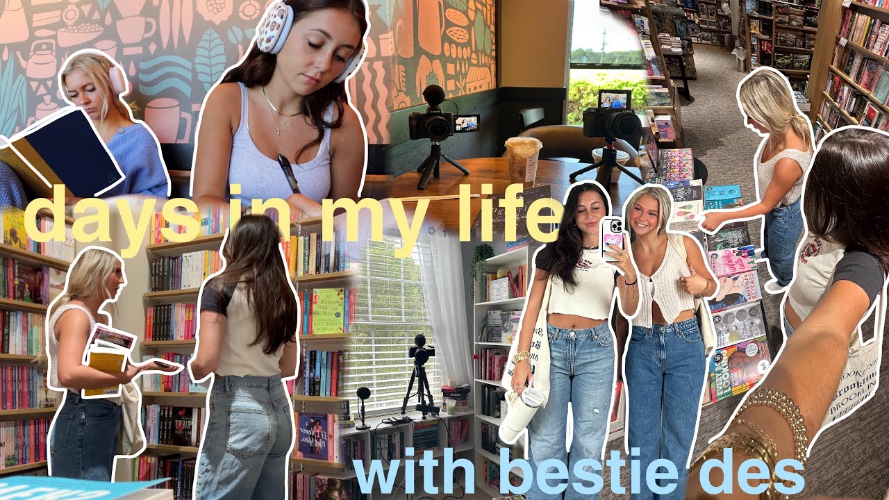 spend a few days with us! (reading, hanging, filming, book shopping + lots more!) @Destiny Sidwell