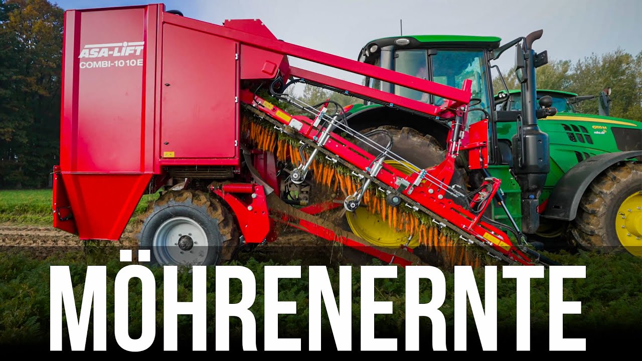 Möhrenernte - Wie geht das? | ASA-LIFT Combi-1010E Klemmbandroder