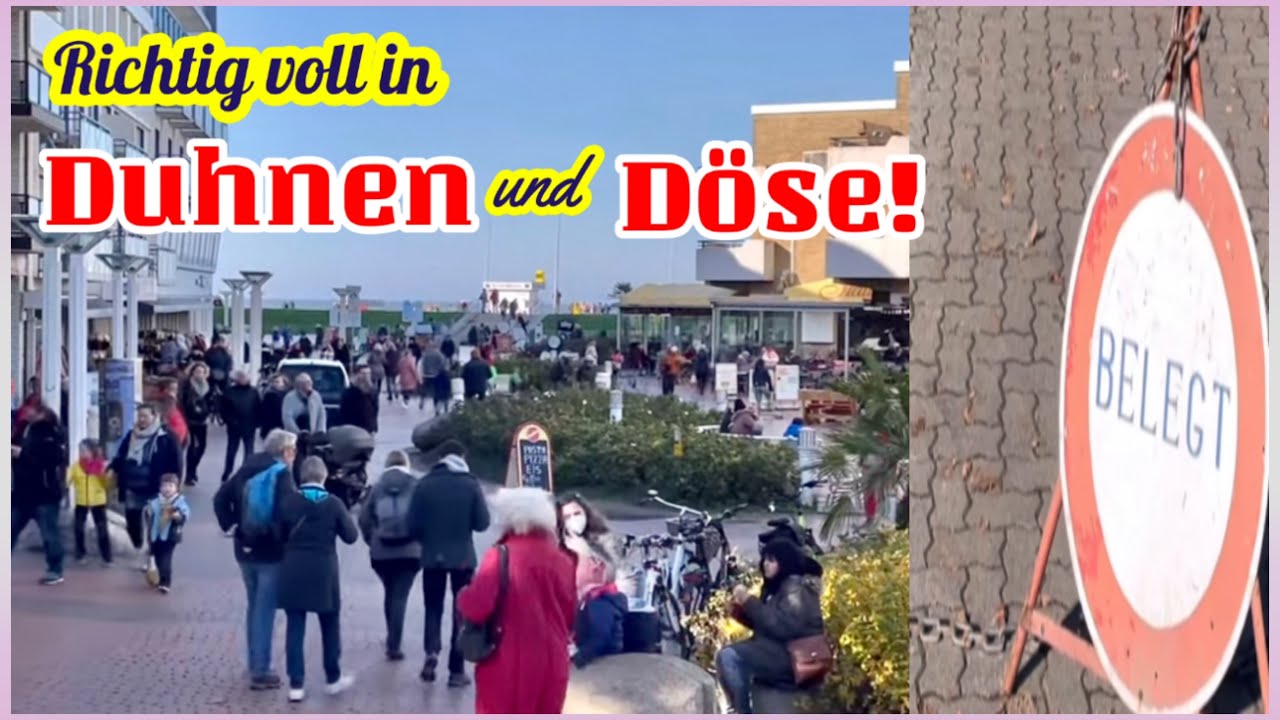 &Uuml;berall Urlauber in D&ouml;se und Duhnen in Cuxhaven am 24.OKT. 2021