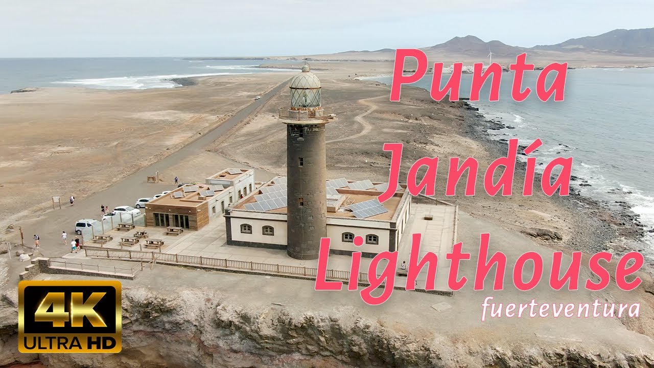 4K Latarnia Morska Punta Jandia dron Fuerteventura 2021