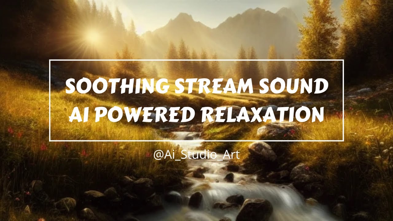 Best relaxing water sounds - Ai generated water stream visuals -soothing, relaxing ambient music