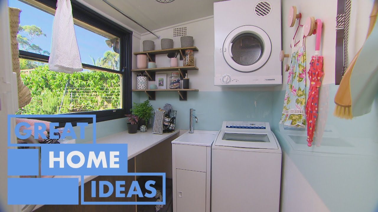 How to Create a Stylish and Practical Laundry with HEAPS of Storage | HOME | Great Home Ideas
