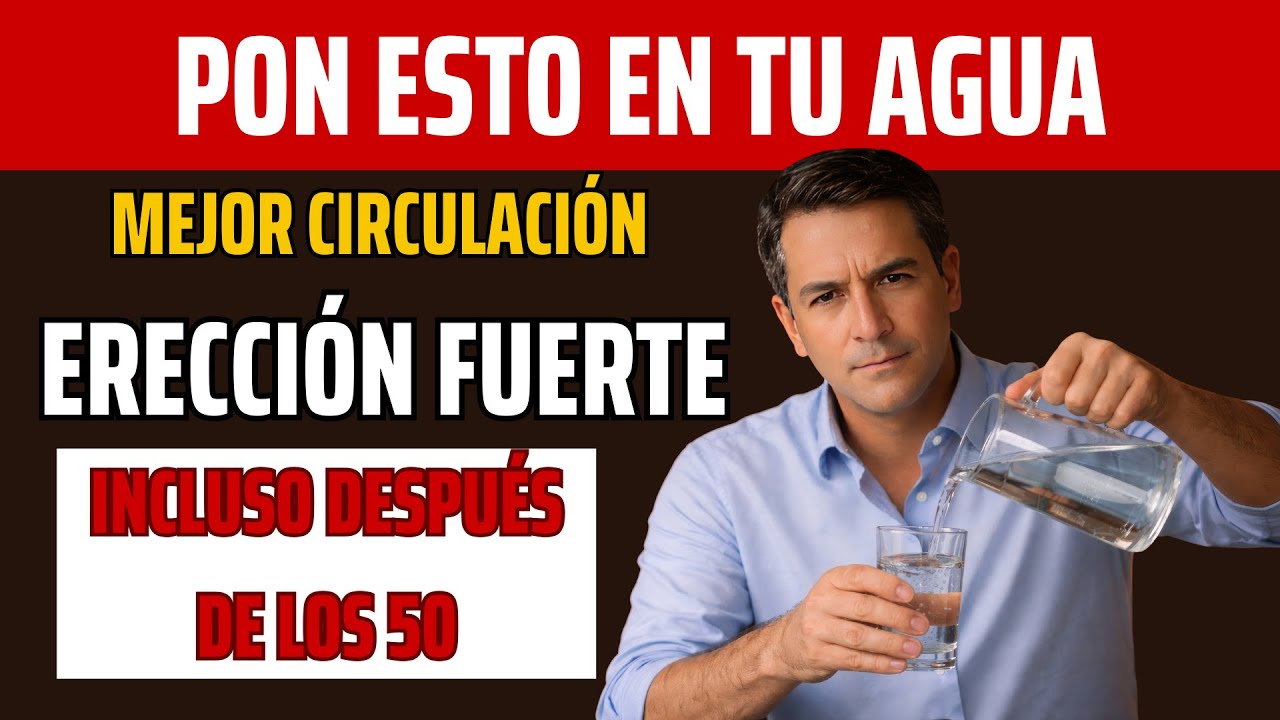 Hombres 50+: Si solo tomas agua, tu circulación sanguínea se sigue deteriorando