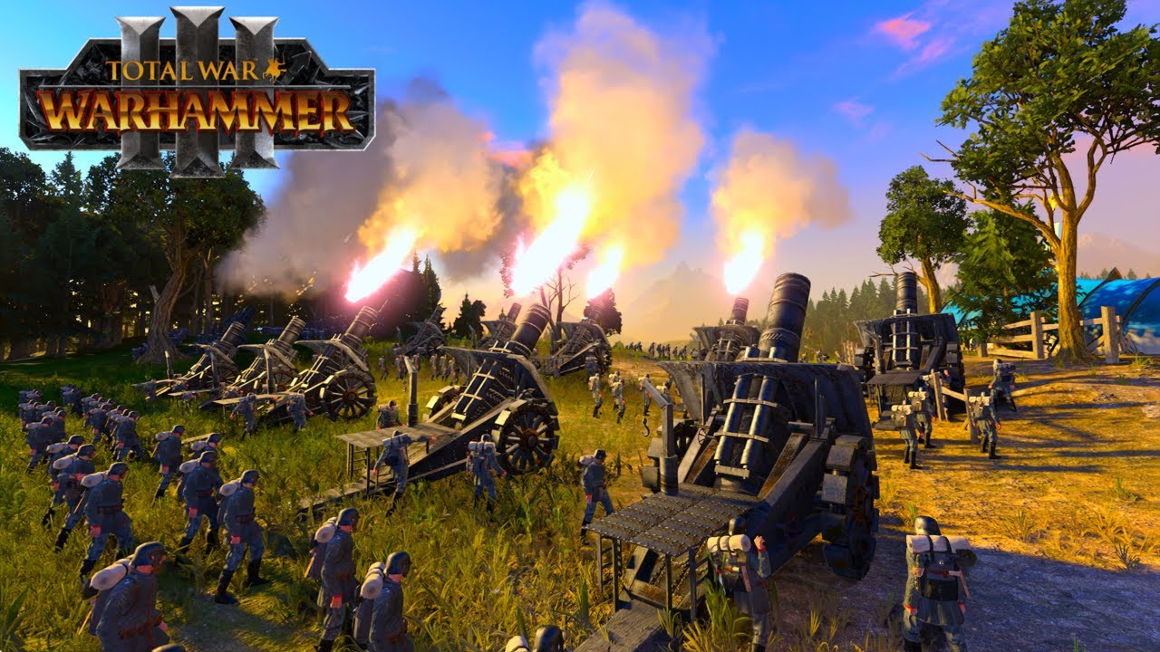 GERMAN IMPERIAL ARMY VS Wood Elves - TW Millennium Mod | Total War WARHAMMER 3 | FIRESupport | 4K