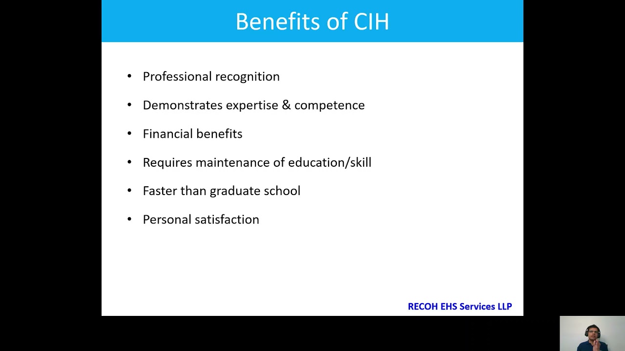 CIH Exam Preparation RECOH EHS