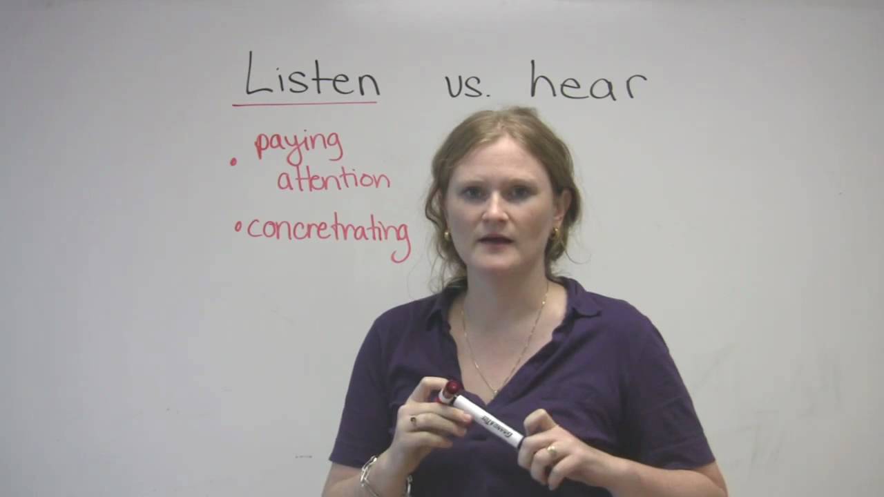 English Vocabulary - Listen & Hear - What's the difference?