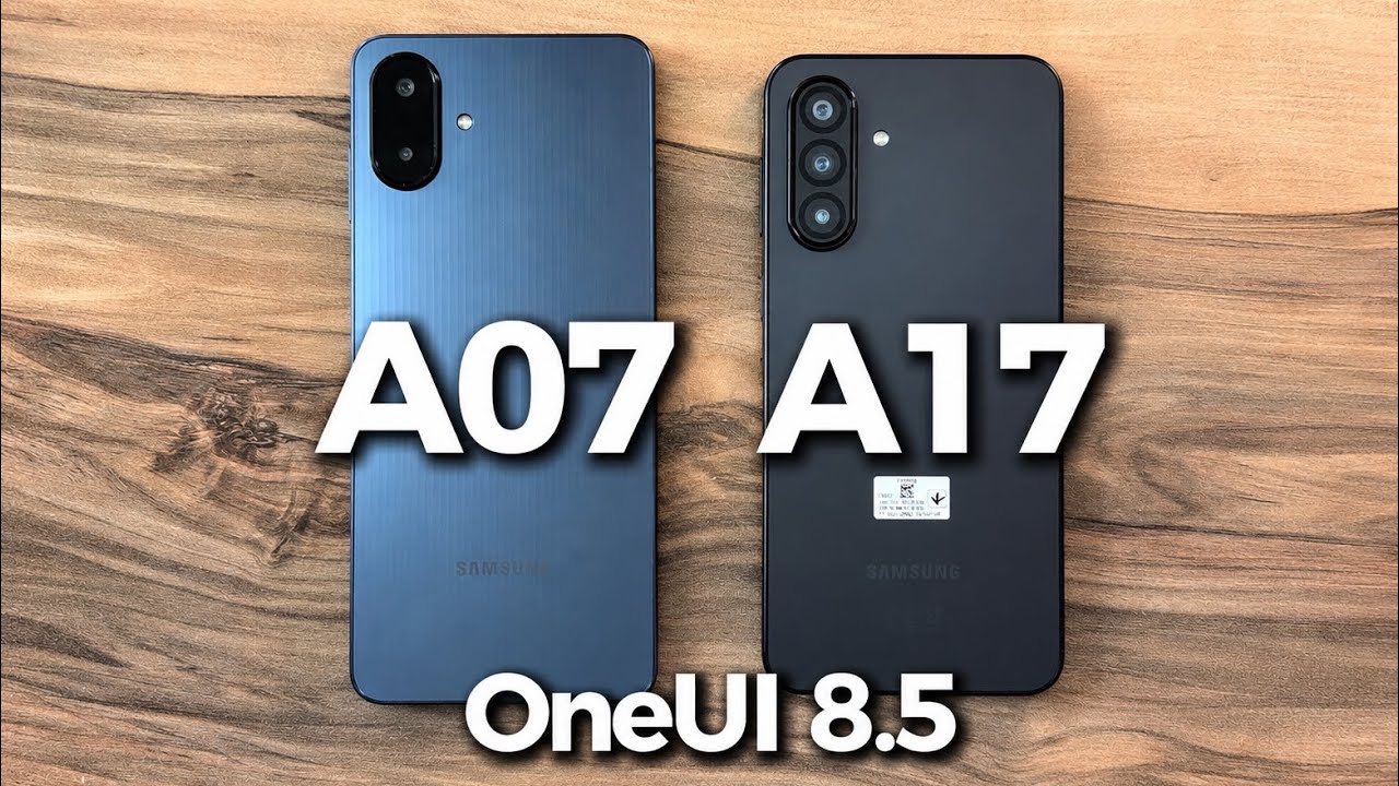 Samsung Galaxy A07 против Samsung Galaxy A17 &mdash; OneUI 8.5