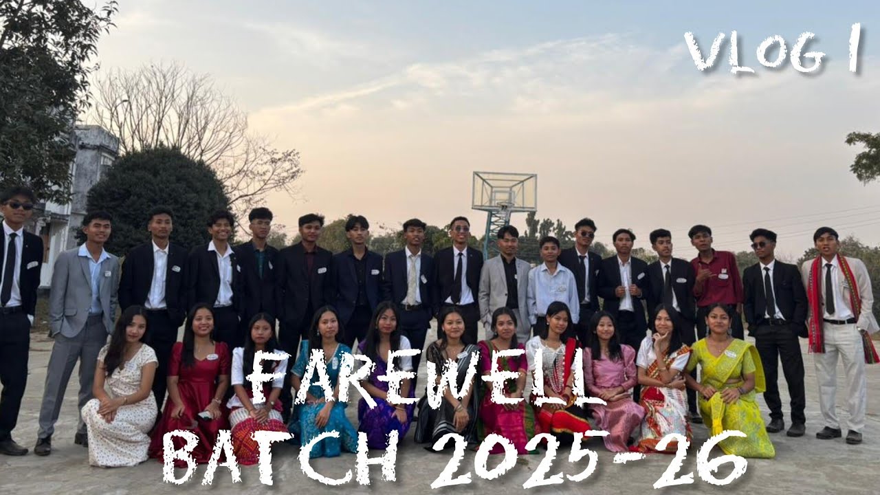 Farewell Vlog 1  💙 Emrs, Khumulwng ,Tripura #school #farewell #viral #emrs #youtube #vlog #class12 