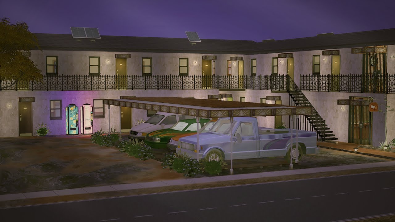 Abandoned Rundown Motel // The Sims 2: Speed Build