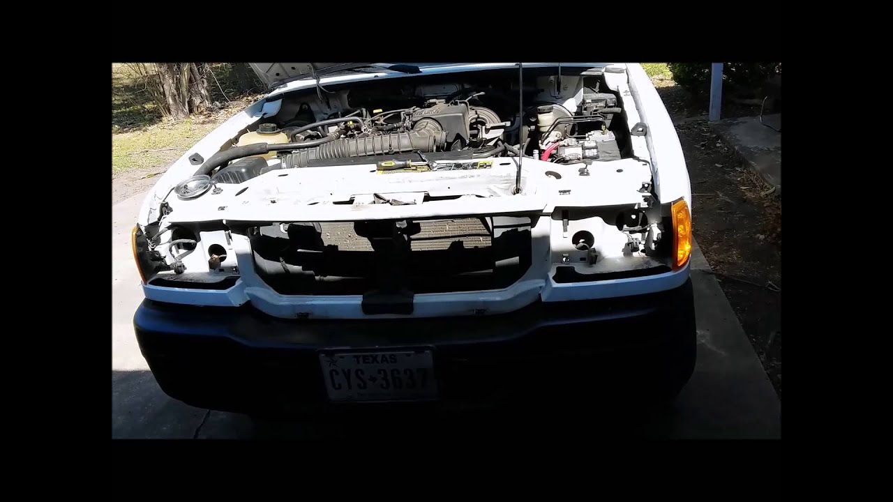 Ford Ranger Header Panel, Grill, Headlight, and Hood Replacement