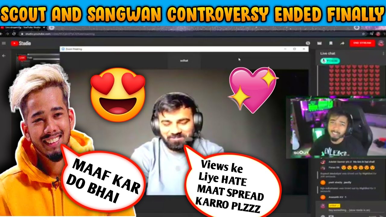 Finally Scout And Sangwan Controversy Ended💖🤩| Scout Says Sorry to Sangwan🥰@officialscoutop @Sangwan24