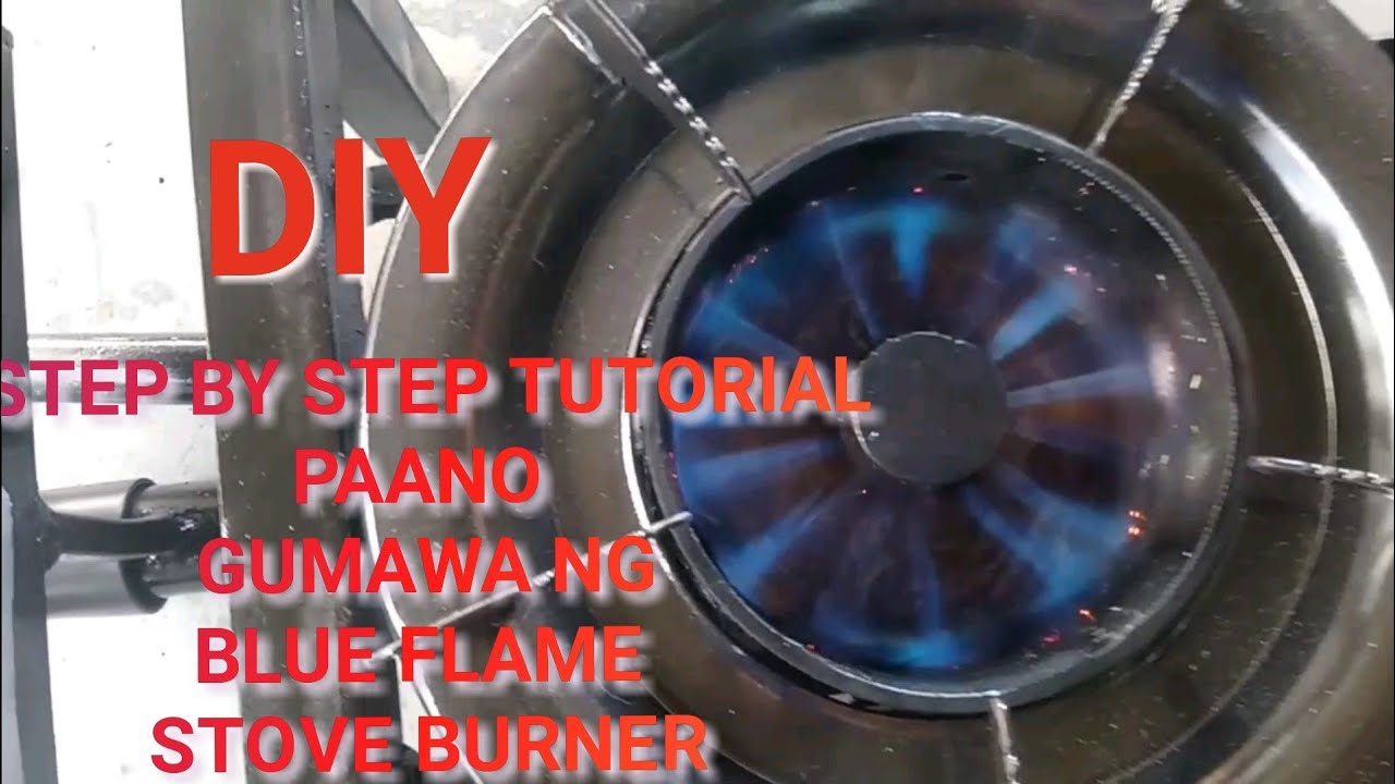 DIY-step by step blue flame full tutorial how to make  waste oil stove burner blue flame /alamin