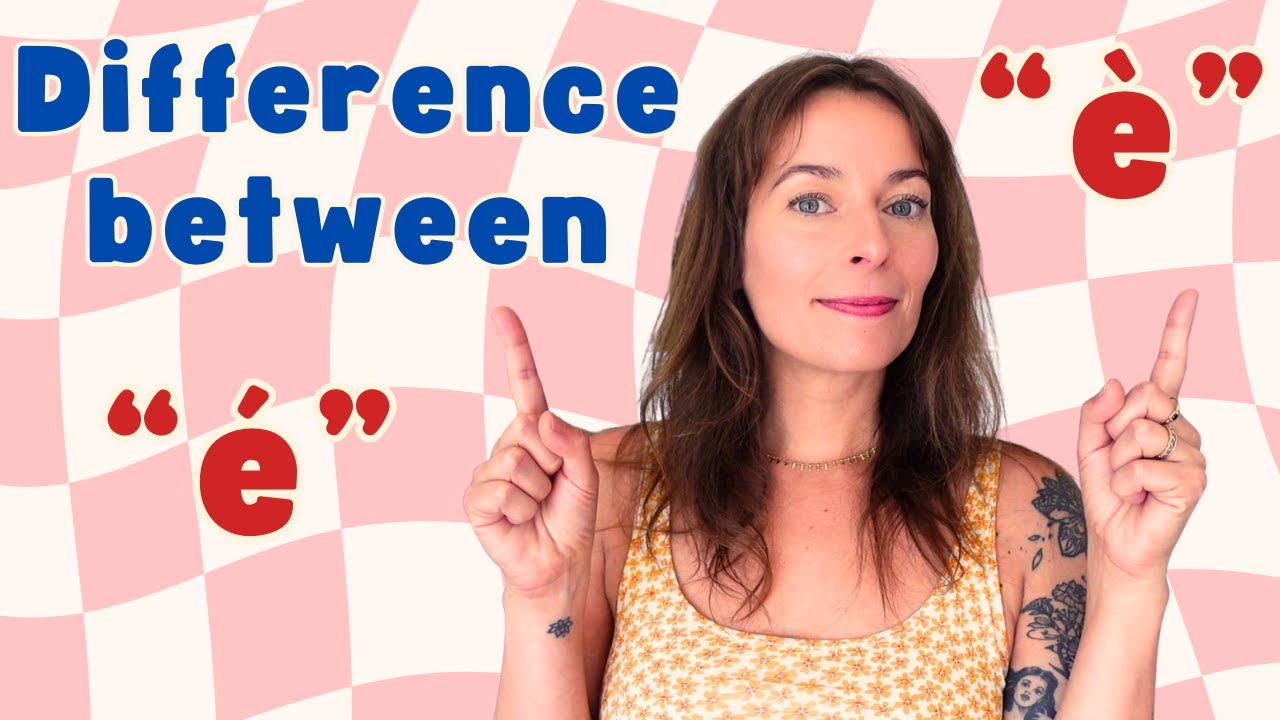 The DIFFERENCE Between È and É In French