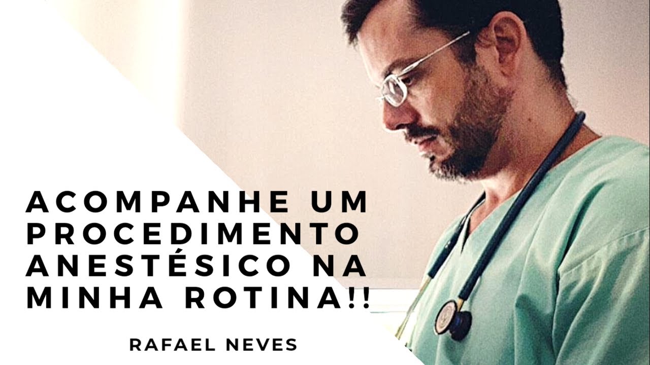 Acompanhe um procedimento anestésico na minha rotina!!