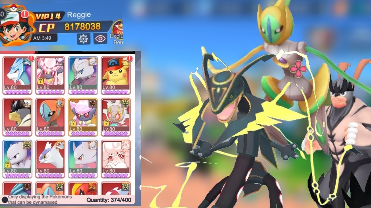 Master legend pocket Dynamax strongest account in game!!! Vip14 with 8 million cp @AIM SPRINT GAMING
