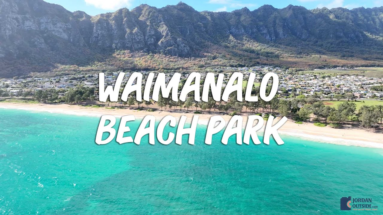 Waimanalo Beach Park on the Southeast Side of Oahu, Hawaii
