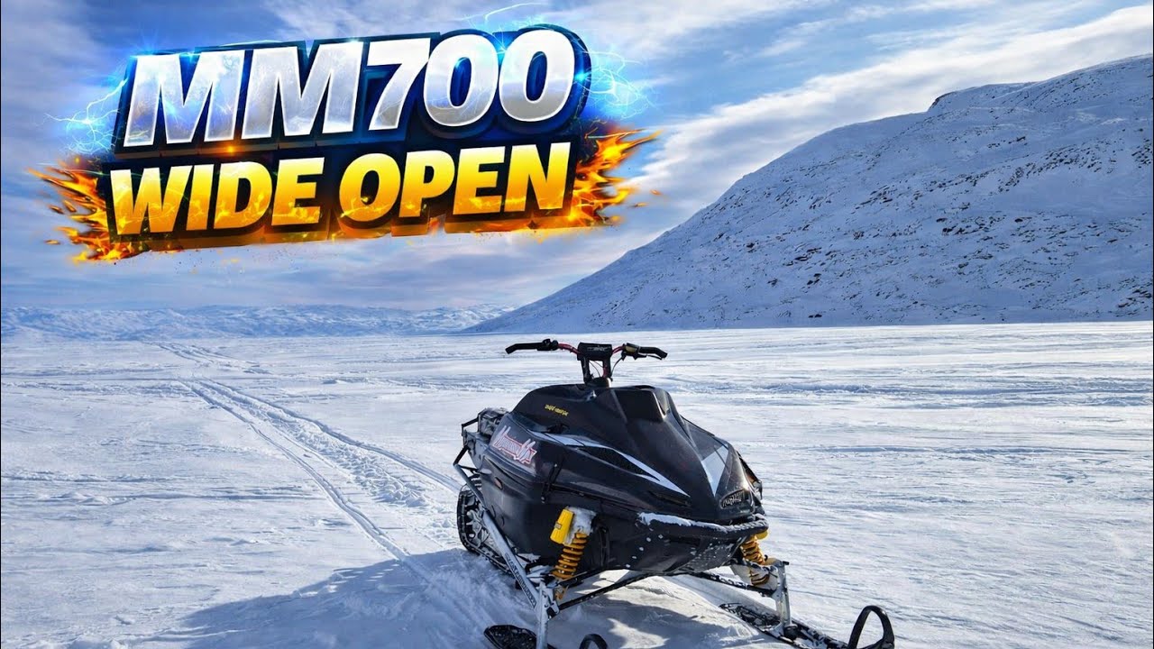 Yamaha Mountain Max 700 WIDE OPEN!