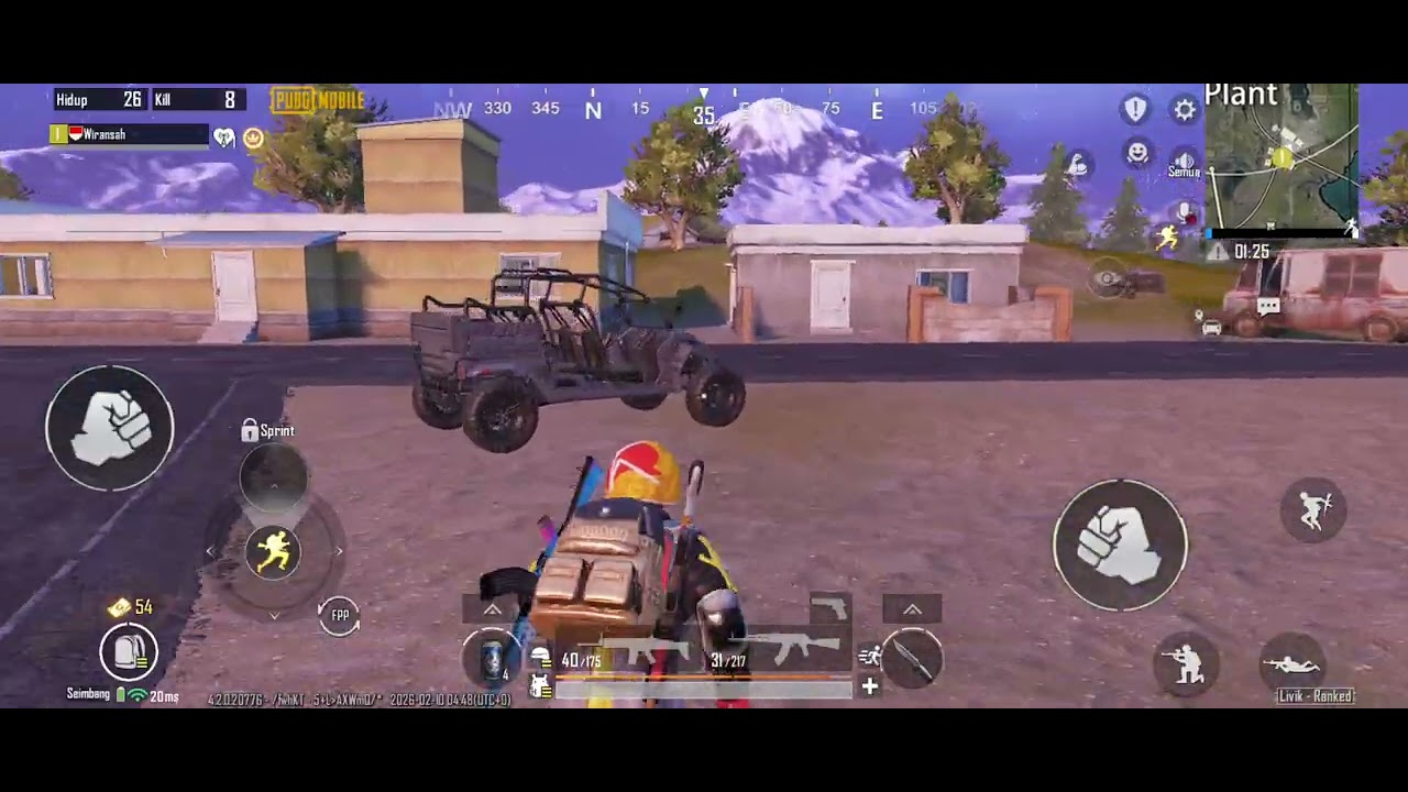  Maen gaem PUBG mobile Solo vs sequad rata livik sendirian🔥🔥😱😱