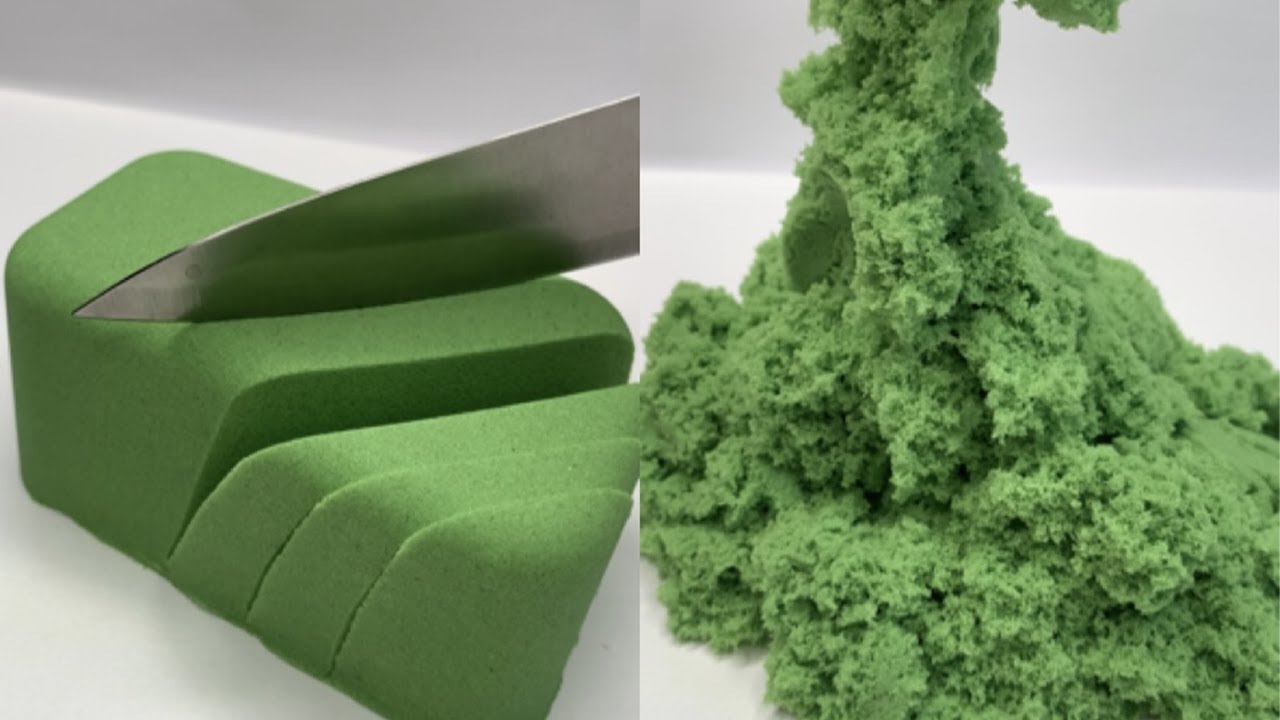 The mode is green bar and we are kneading sand with our hands.ASMR