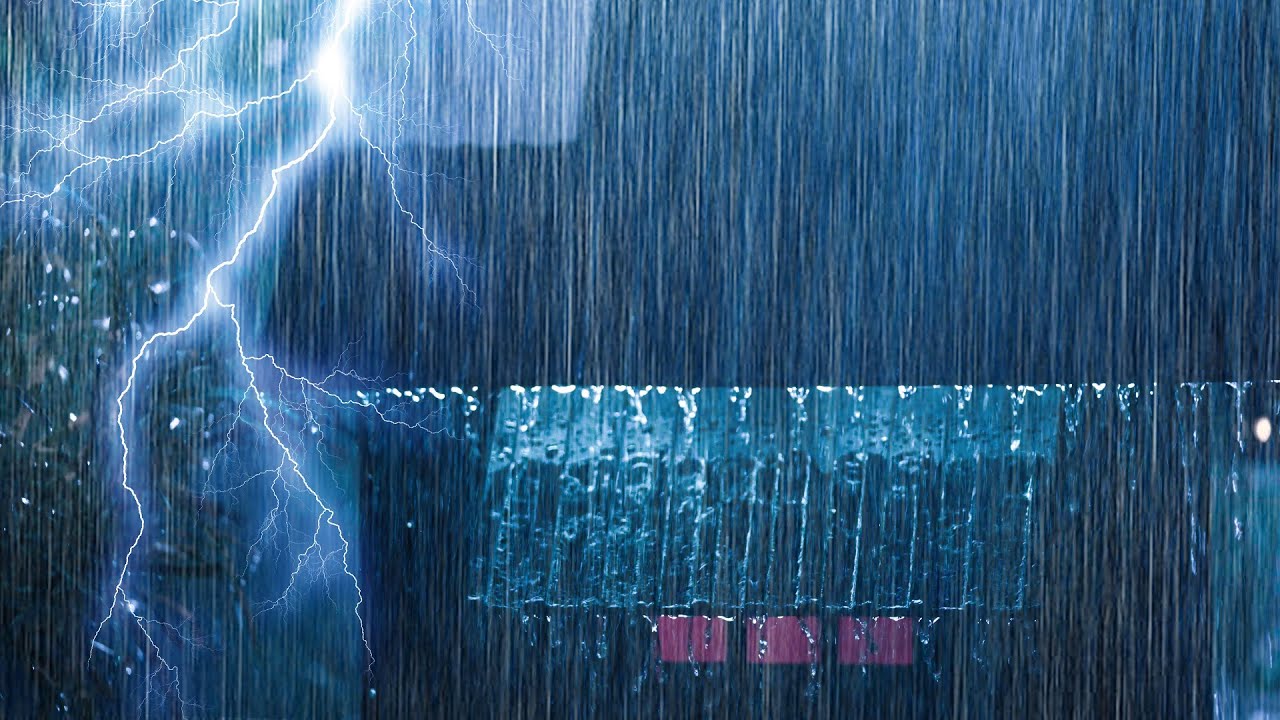 Sonidos Relajantes De Lluvia Para Dormir | Truenos Fuertes Y Relámpagos Contra El Insomnio Nocturno