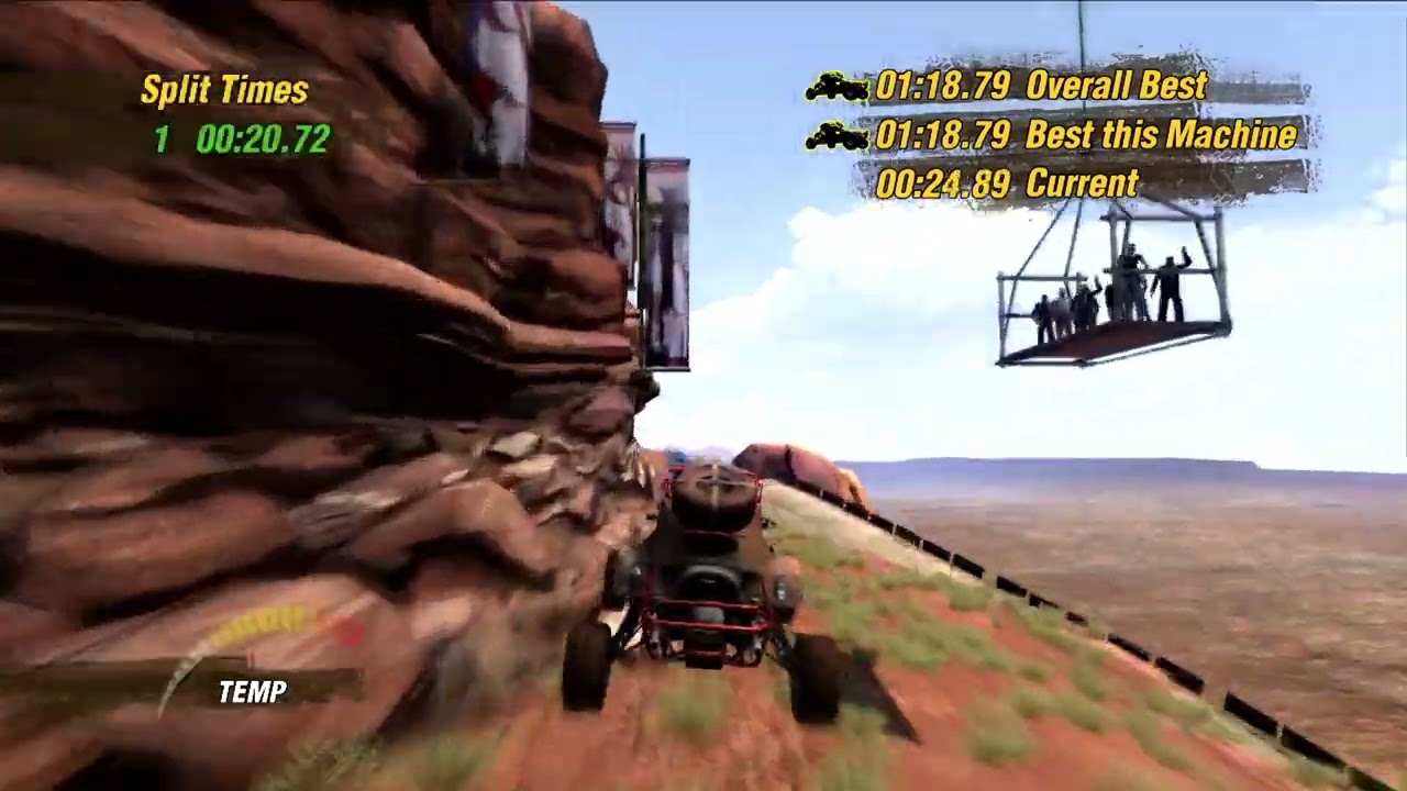Motorstorm Rain God Mesa Buggy World Record 1:18:28