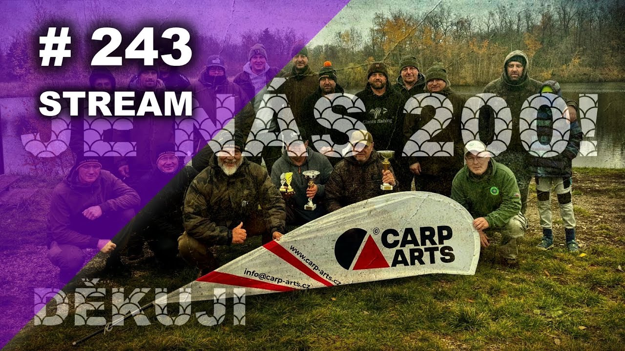 STREAM ZE STUDIA Je nás 200 #fishhobo #fishing #kaprarina