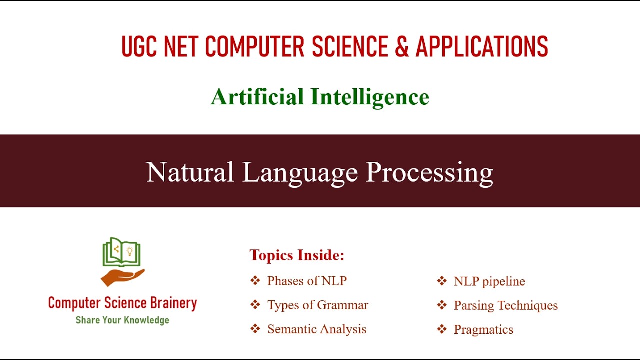 Natural Language Processing | Artificial Intelligence | Unit 10-7 | UGC NET Computer Science