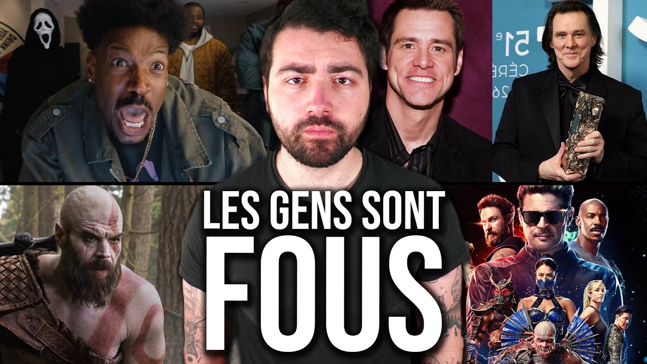 Scream 7 bat des records et le faux Jim Carrey ! (God of War affreuse image, Scary Movie 6...)