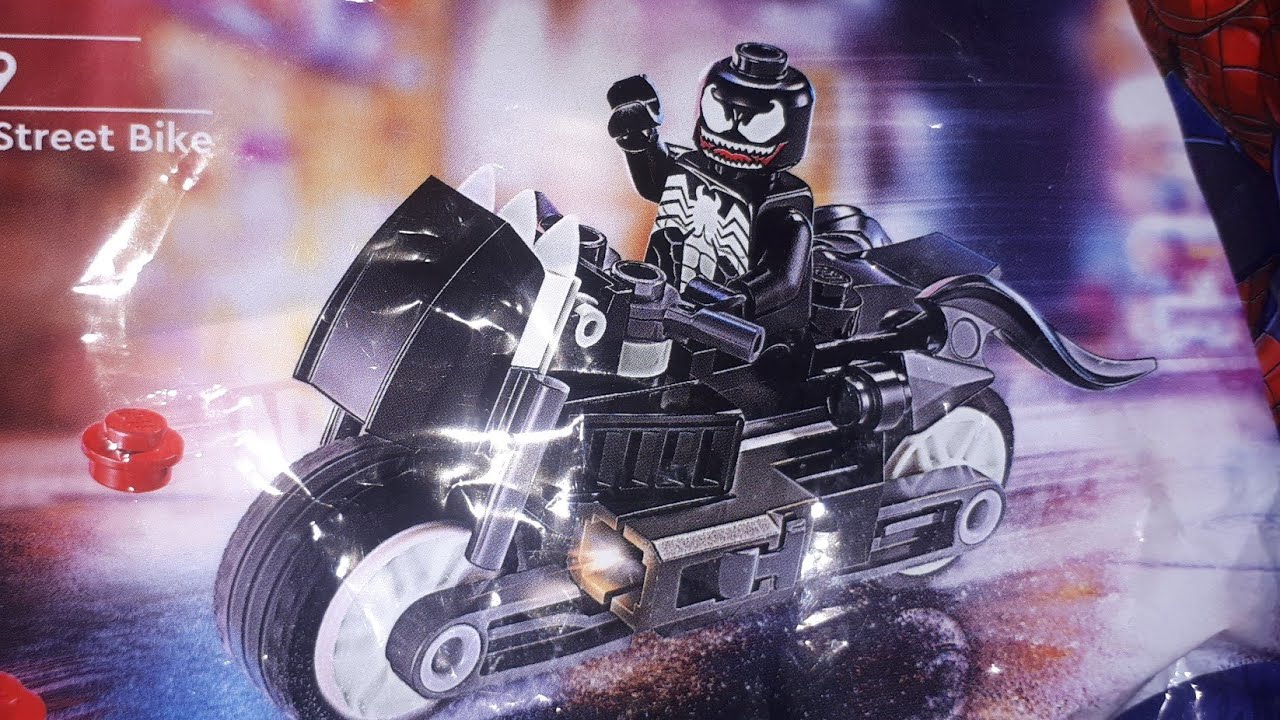 building lego marvel set 30679 venom street bike 2024 #legomarvel #lego #bricks #legopolybag